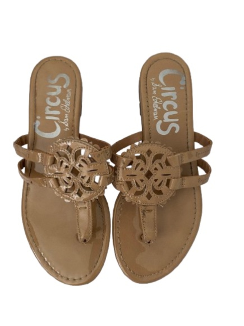CIRCUS by Sam Edelman Canyon Medallion Sandals - Tan - Sz 6